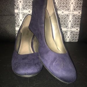 Navy Blue Wedges